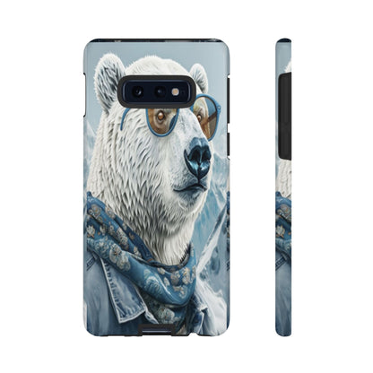 "Urban Zen Polar Bear" Mobile Phone Case (blue)