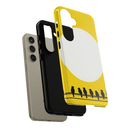 "The Feathered Assembly - Yellow" Mobile Phone Case