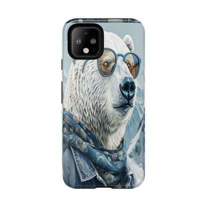 "Urban Zen Polar Bear" Mobile Phone Case (blue)