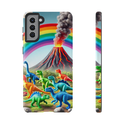 "Rainbow Dinosaurs" Mobile Phone Case