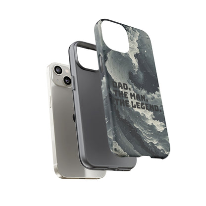 "Dad. The Man. The Legend" Mobile Phone Case (grey)