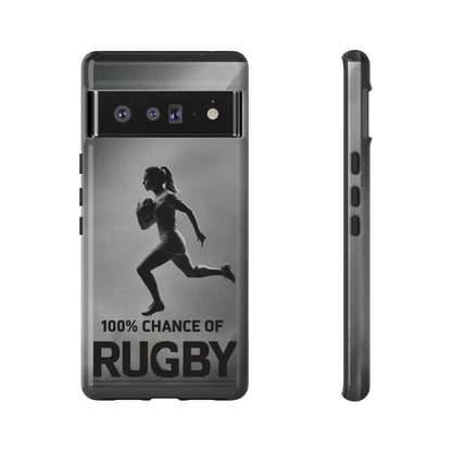 "Rain, Shine, Rugby" Mobile Phone Case