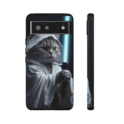 "Jedi Whisker" Mobile Phone Case (blue light sabre)