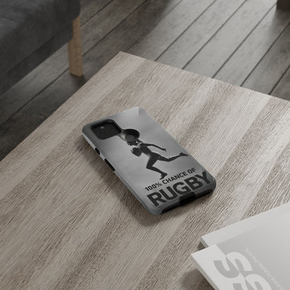 "Rain, Shine, Rugby" Mobile Phone Case