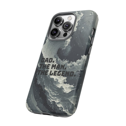 "Dad. The Man. The Legend" Mobile Phone Case (grey)