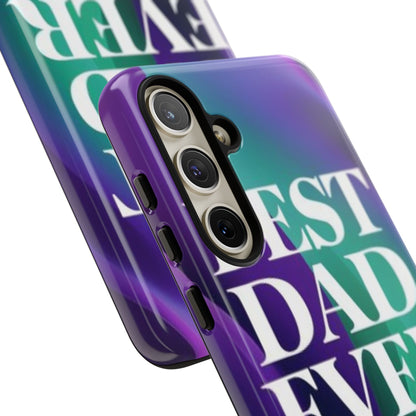 "Best Dad Ever" Mobile Phone Case (purple)