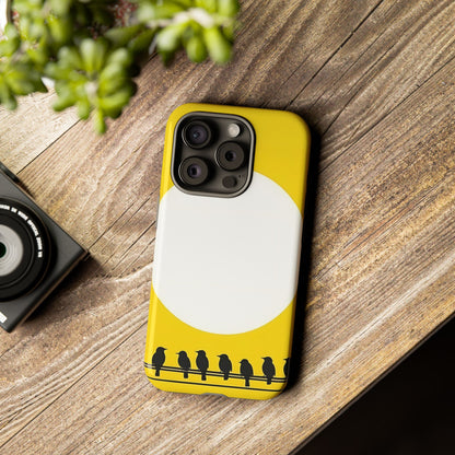 "The Feathered Assembly - Yellow" Mobile Phone Case