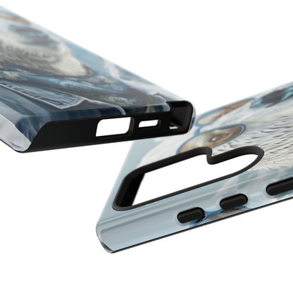 "Urban Zen Polar Bear" Mobile Phone Case (blue)