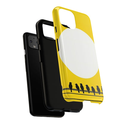 "The Feathered Assembly - Yellow" Mobile Phone Case