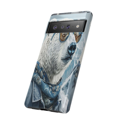 "Urban Zen Polar Bear" Mobile Phone Case (blue)