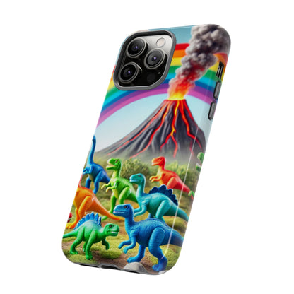 "Rainbow Dinosaurs" Mobile Phone Case
