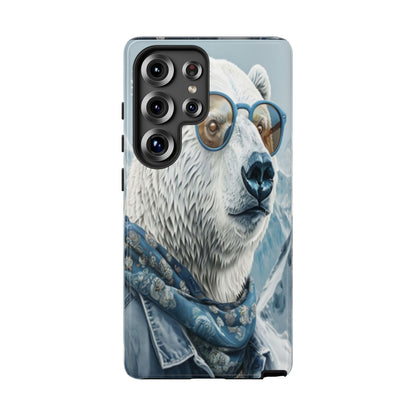 "Urban Zen Polar Bear" Mobile Phone Case (blue)