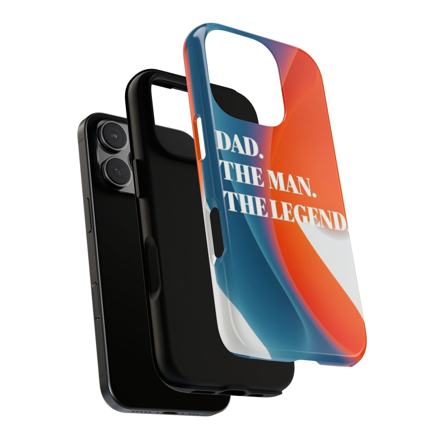 "Dad. The Man. The Legend." Mobile Phone Case (orange)