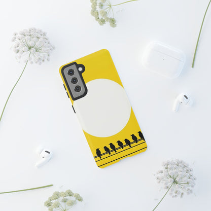 "The Feathered Assembly - Yellow" Mobile Phone Case