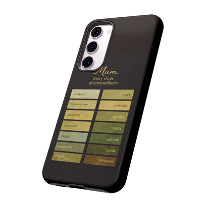 "Every Shade of Extraordinary" Mobile Phone Case (green)