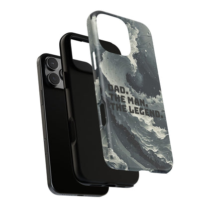 "Dad. The Man. The Legend" Mobile Phone Case (grey)