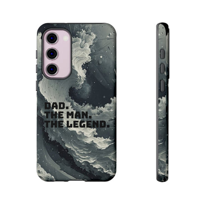 "Dad. The Man. The Legend" Mobile Phone Case (grey)