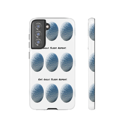 "Eat. Golf. Sleep. Repeat." Mobile Phone Case