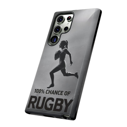 "Rain, Shine, Rugby" Mobile Phone Case