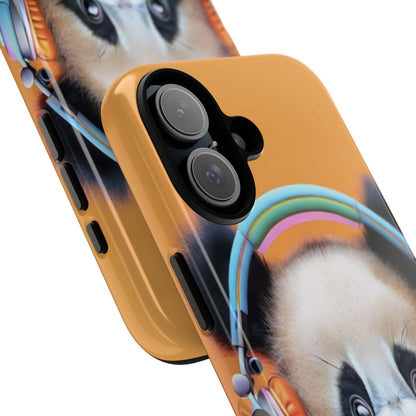"Baby Panda wearing Headphones" Mobile Phone Case