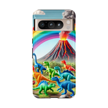 "Rainbow Dinosaurs" Mobile Phone Case