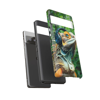 "Bearded Dragon - Jungle Beats" Mobile Phone Case
