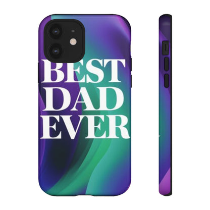 "Best Dad Ever" Mobile Phone Case (purple)