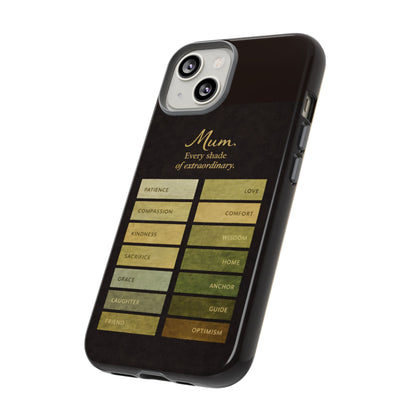 "Every Shade of Extraordinary" Mobile Phone Case (green)