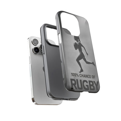 "Rain, Shine, Rugby" Mobile Phone Case