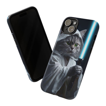 "Jedi Whisker" Mobile Phone Case (blue light sabre)