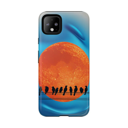 "The Feathered Assembly" Mobile Phone Case (orange)