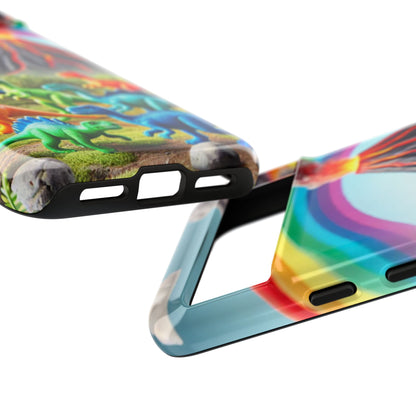 "Rainbow Dinosaurs" Mobile Phone Case