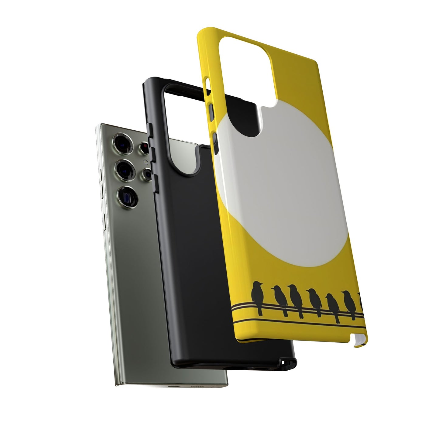"The Feathered Assembly - Yellow" Mobile Phone Case