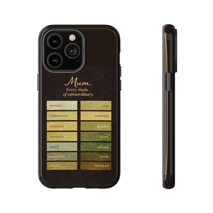 "Every Shade of Extraordinary" Mobile Phone Case (green)