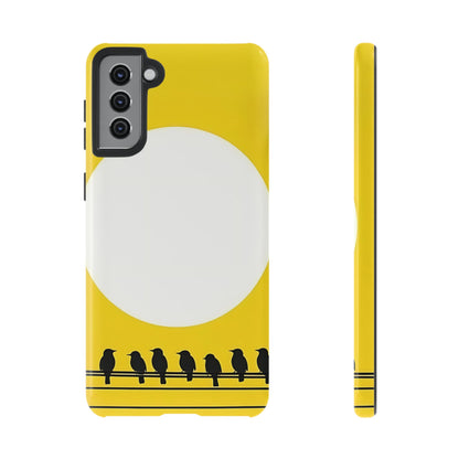 "The Feathered Assembly - Yellow" Mobile Phone Case