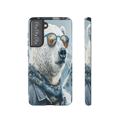 "Urban Zen Polar Bear" Mobile Phone Case (blue)