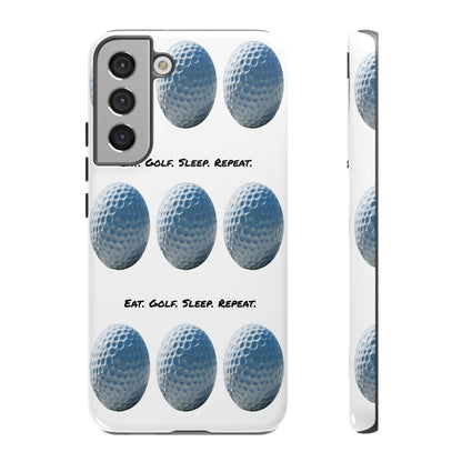 "Eat. Golf. Sleep. Repeat." Mobile Phone Case