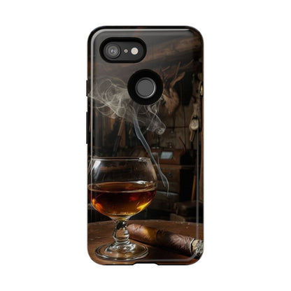 "Hot Whiskey and Cigar" Mobile Phone Case