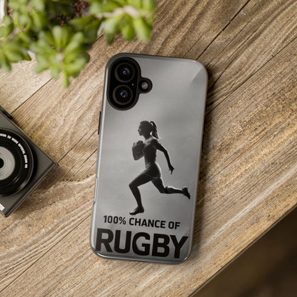 "Rain, Shine, Rugby" Mobile Phone Case