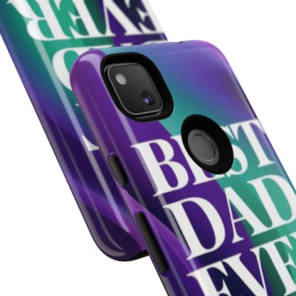 "Best Dad Ever" Mobile Phone Case (purple)