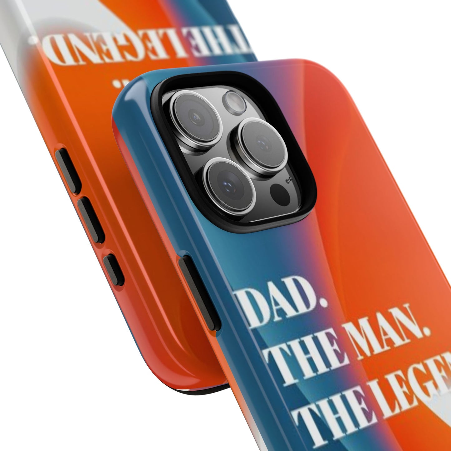 "Dad. The Man. The Legend." Mobile Phone Case (orange)