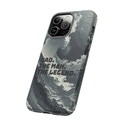 "Dad. The Man. The Legend" Mobile Phone Case (grey)