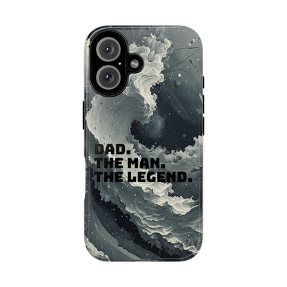 "Dad. The Man. The Legend" Mobile Phone Case (grey)