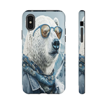 "Urban Zen Polar Bear" Mobile Phone Case (blue)