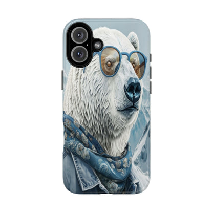 "Urban Zen Polar Bear" Mobile Phone Case (blue)