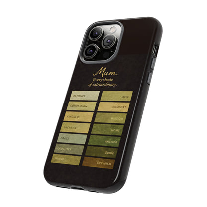 "Every Shade of Extraordinary" Mobile Phone Case (green)