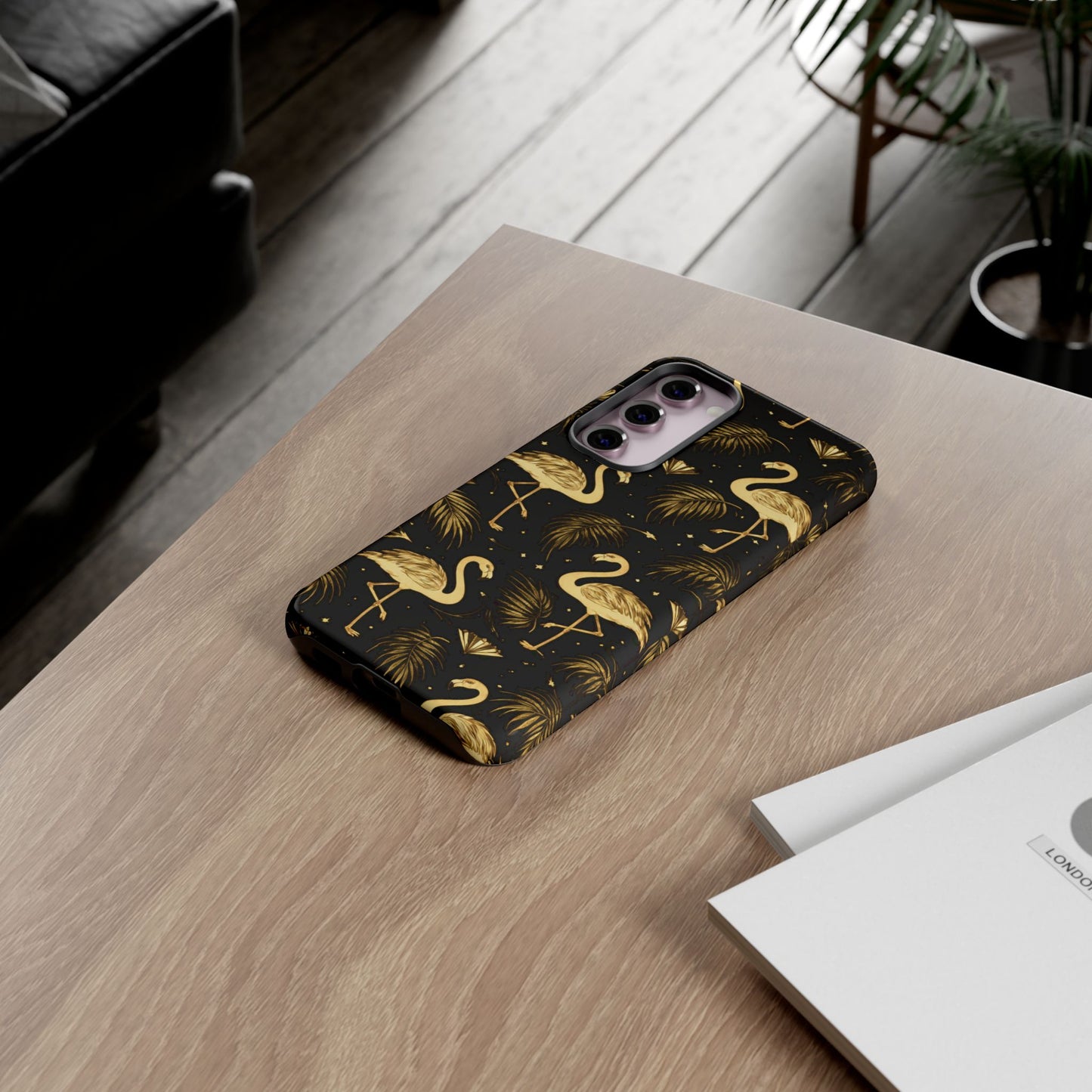 "Gold Flamingo" Mobile Phone Case