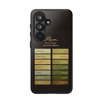 "Every Shade of Extraordinary" Mobile Phone Case (green)