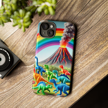 "Rainbow Dinosaurs" Mobile Phone Case