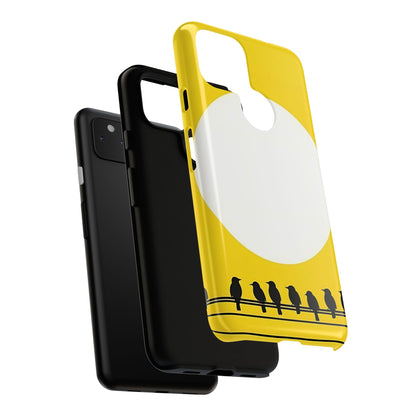 "The Feathered Assembly - Yellow" Mobile Phone Case